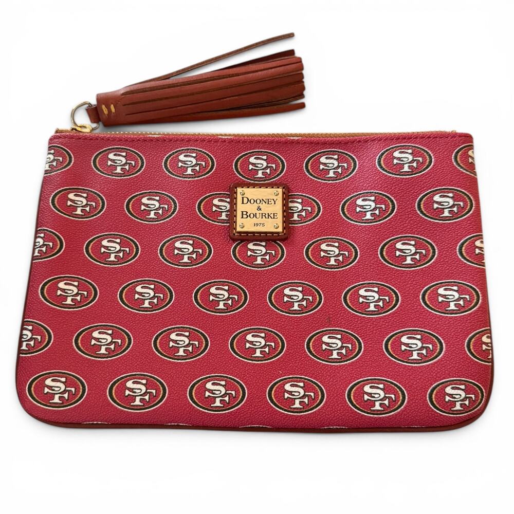 Dooney & Bourke San Francisco 49ers Red Large Tassel Pouch Purse